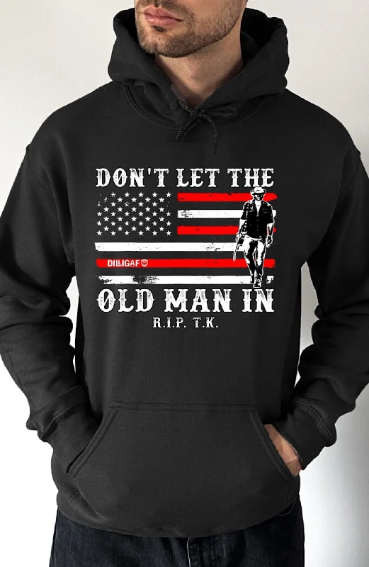 Men's Hoodies with Wind-Resistant FabricDon't Let The Old Man In Pullover Hoodie