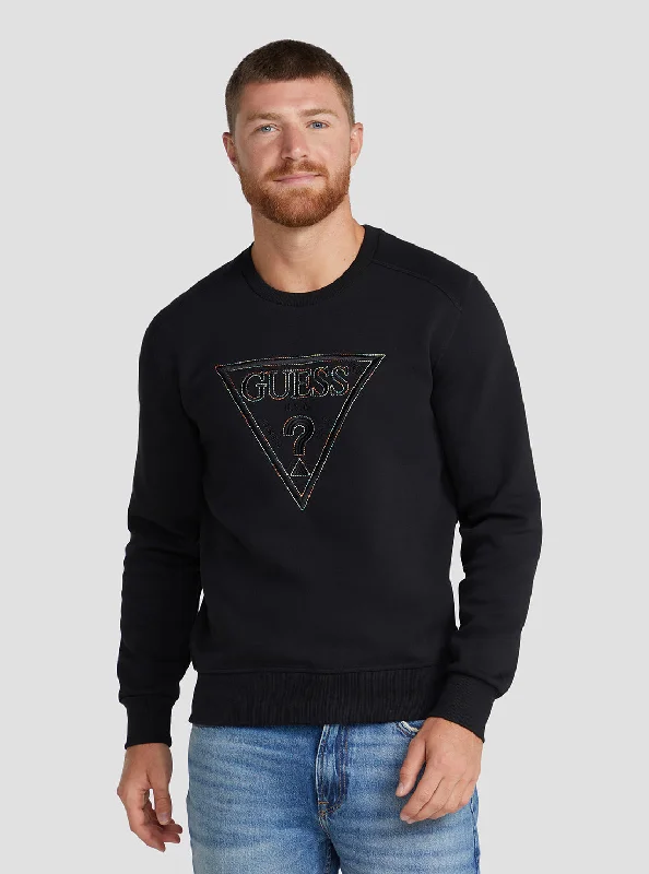 Men's Sweaters for Winter SportsEco Black Vil Logo Jumper