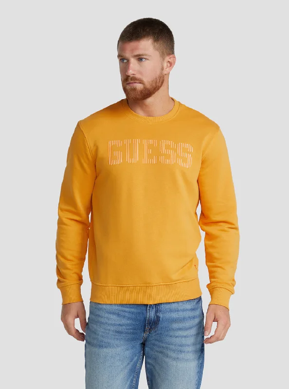 Men's Sweaters with Pleated DesignsEco Caramel Beau Logo Jumper