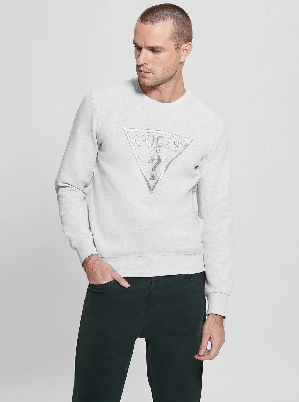 Men's Sweaters for WinterEco Grey Vil Logo Jumper