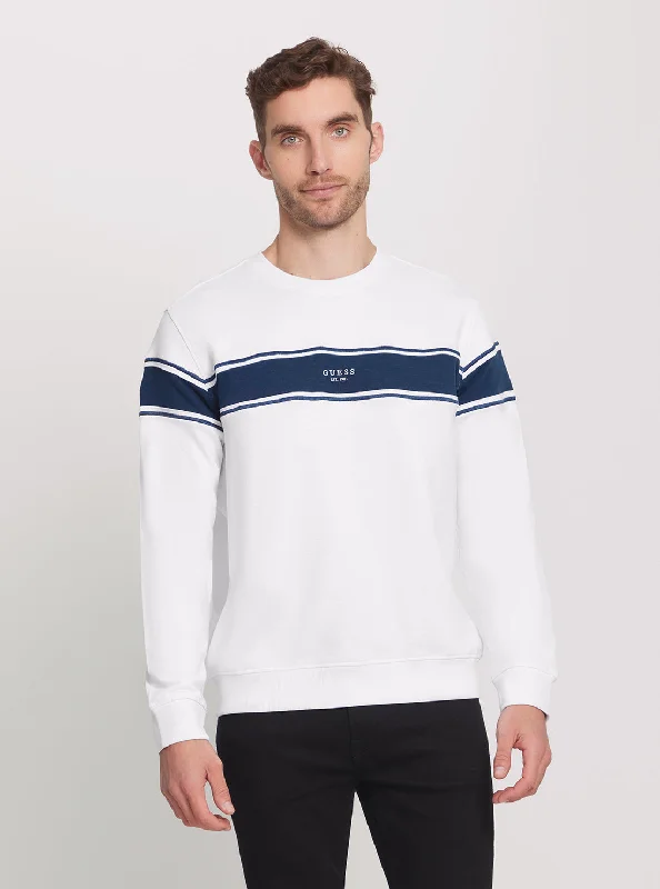 Men's Sweaters with Flat-Front DesignsEco Inserted Stripe Jumper