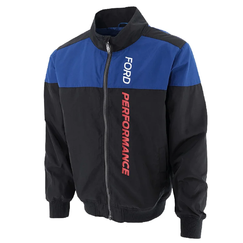 Men's Coats with Patchwork DesignsFord Performance Men's Full-Zip Race Jacket