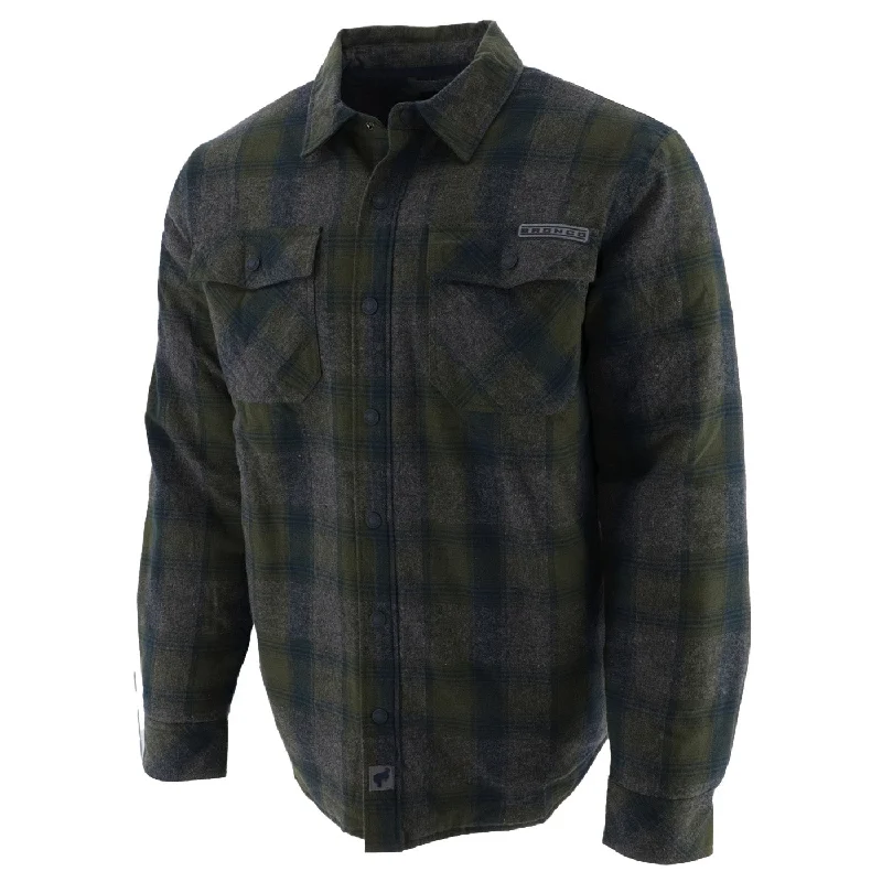 Men's Coats for Short MenFord Bronco Men's Plaid Shirt Jacket