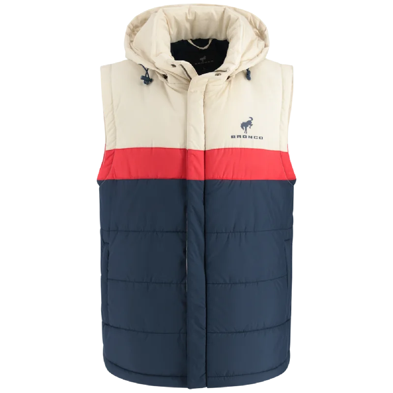 Men's Coats with Hand WarmersFord Bronco Men's Retro Hooded Vest