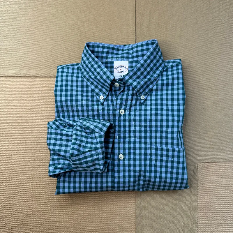 Men's Bamboo Fiber Shirts for Softness and BreathabilityFriday Shirt, Blue Gingham