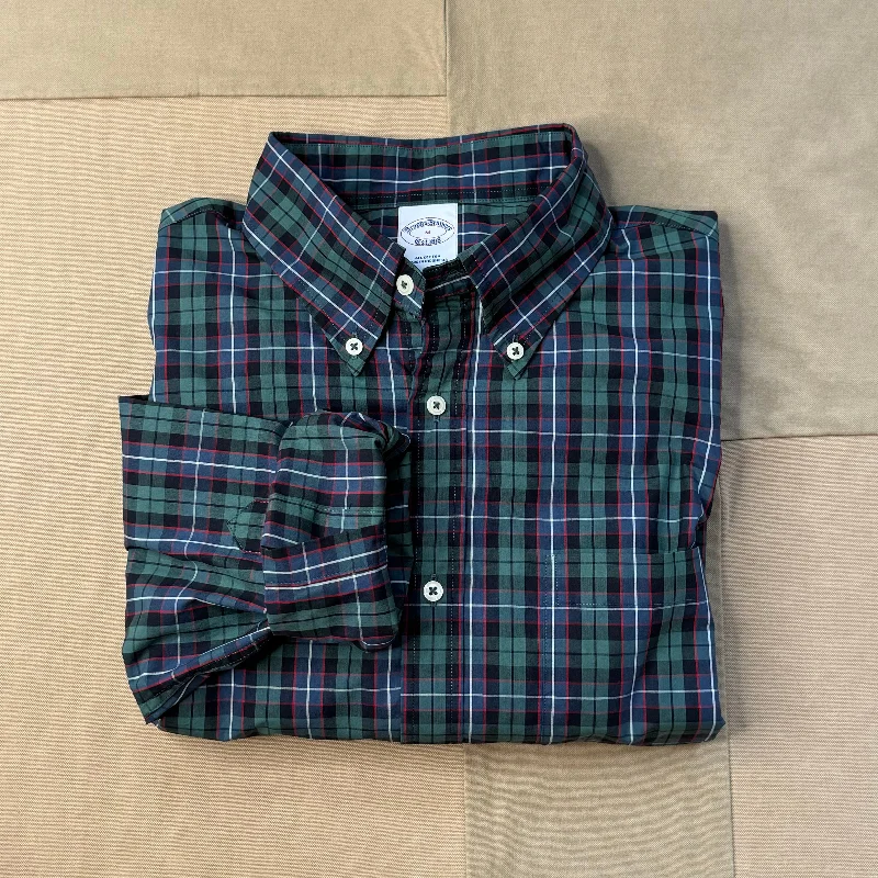 Men's Affordable Shirts for Budget-Friendly StyleFriday Shirt, Poplin Checked Dark Green