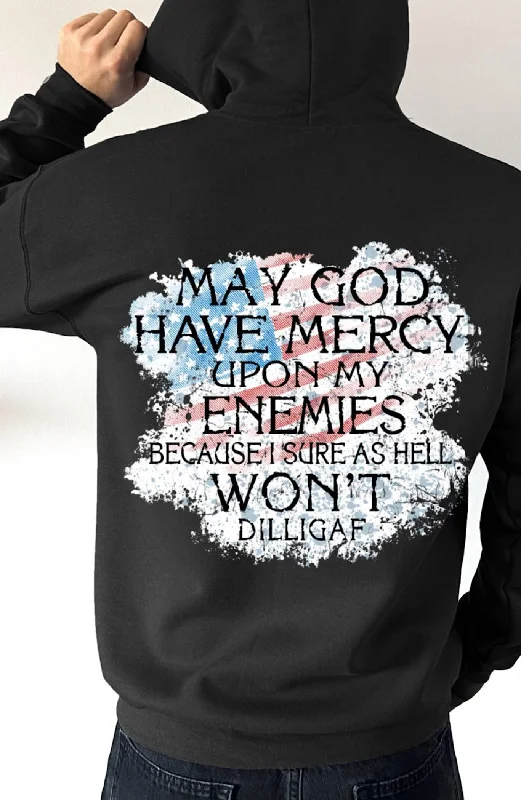 Men's Hoodies for RunningGod have mercy Pullover Hoodie