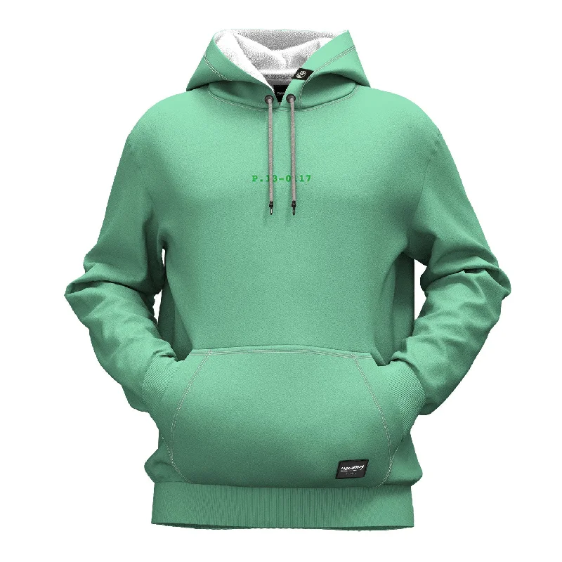 Men's Hoodies with Asymmetric ZippersGreen Ash Hoodie