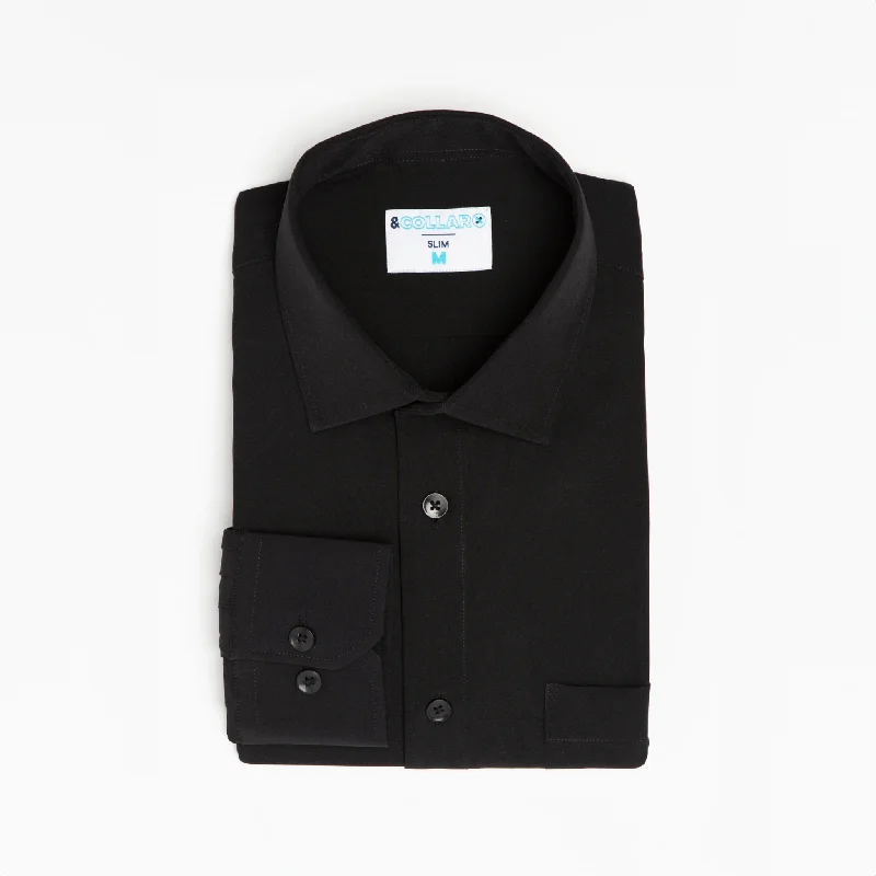 Men's Wrinkle-Free Shirts for Easy CareRange Shirt - Black