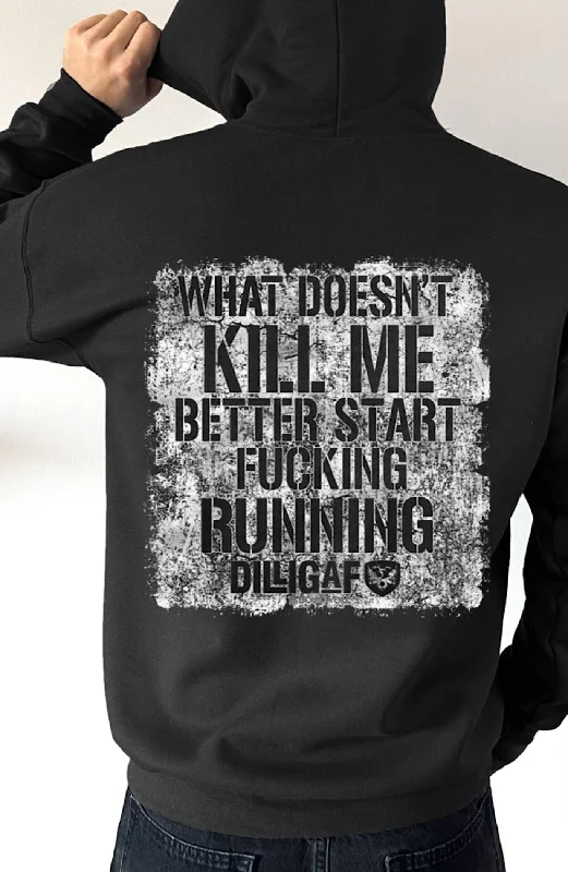 Men's Hoodies with Military InfluenceWhat Doesn't Kill Me Dilligaf Pullover Hoody