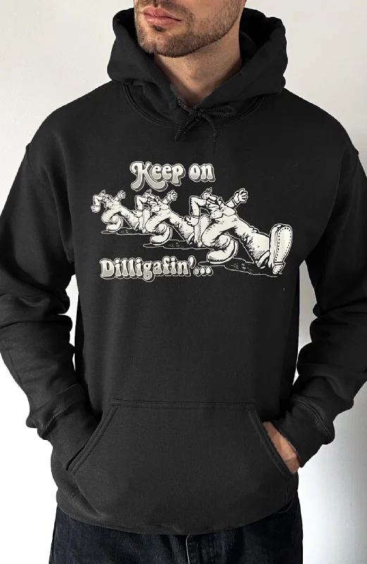 Men's Hoodies with Relaxed FitsKeep on Dilligafin' Pullover Hoodie