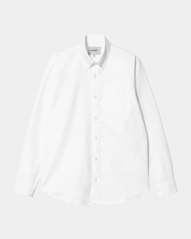 Men's Machine-Washable Shirts for ConvenienceC-Logo Shirt | White