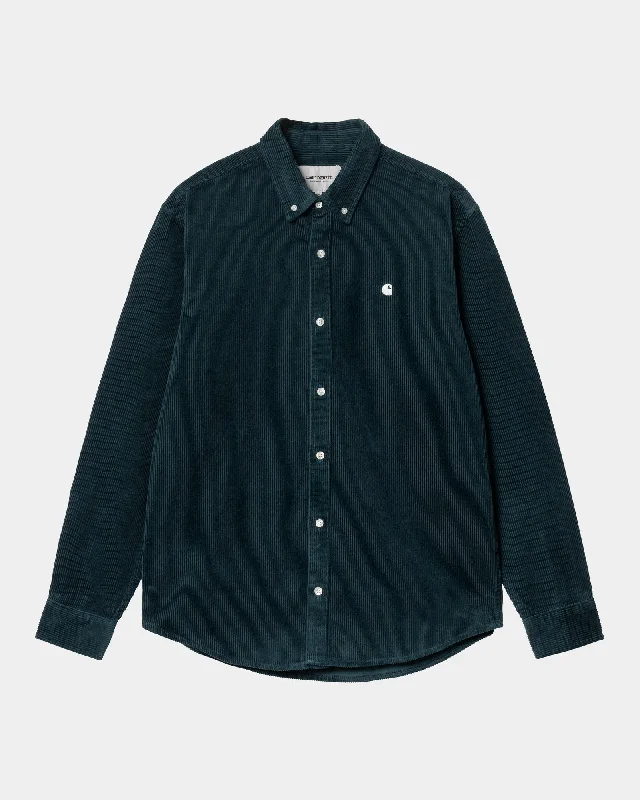 Men's Unique Dress Shirts for a Statement LookMadison Cord Shirt | Duck Blue / Wax