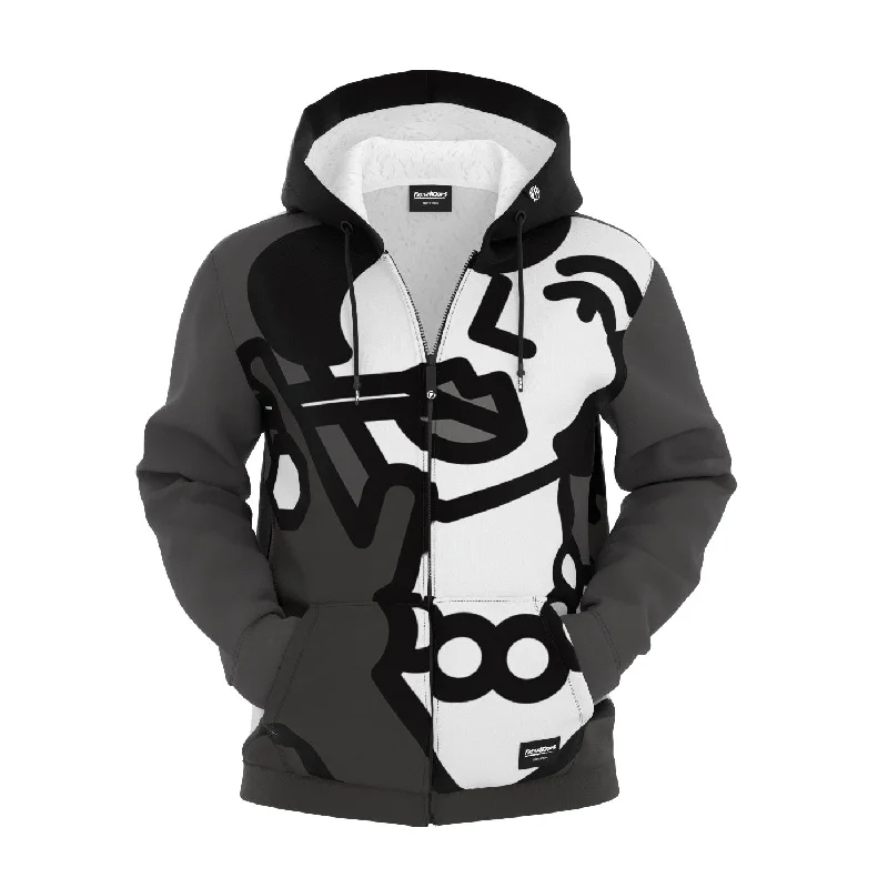 Men's Hoodies with Reinforced CuffsMadame Chefuma Zip Up Hoodie