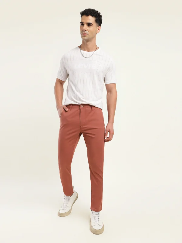 Men's Sweaters with Mock-Neck DesignsMen's 512 Slim Tapered Fit Brown Chinos