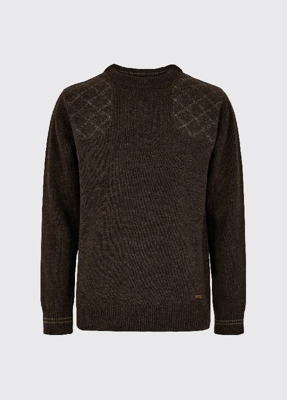 Men's Sweaters with SequinsClarinbridge Crew Neck Sweater - Mahogany