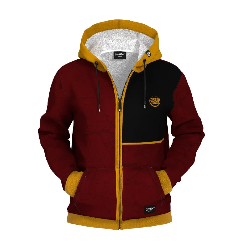 Men's Hoodies with High-Low HemlinesMissing One Zip Up Hoodie