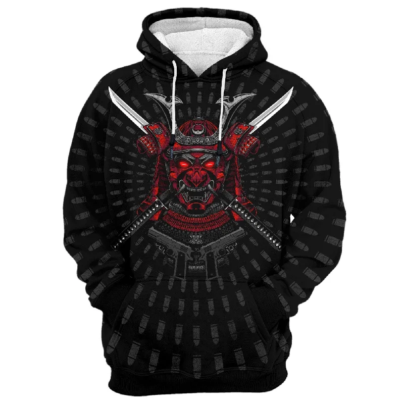 Men's Hoodies with Button-Down PocketsNew Samurai Hoodie