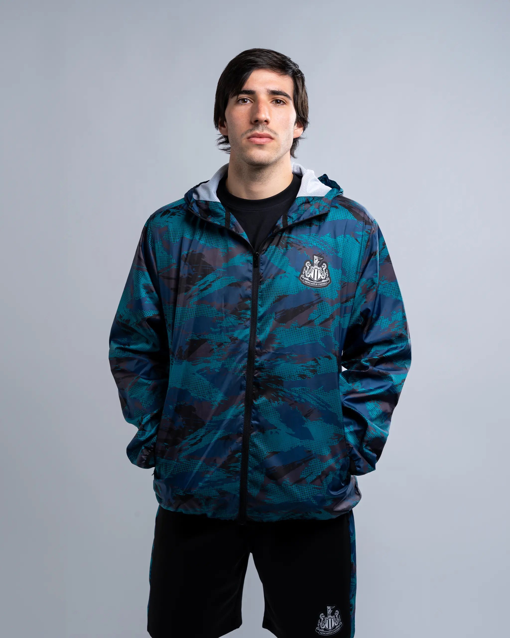 Men's Coats for Ice FishingNewcastle United Camo Poly Lightweight Shower Jacket