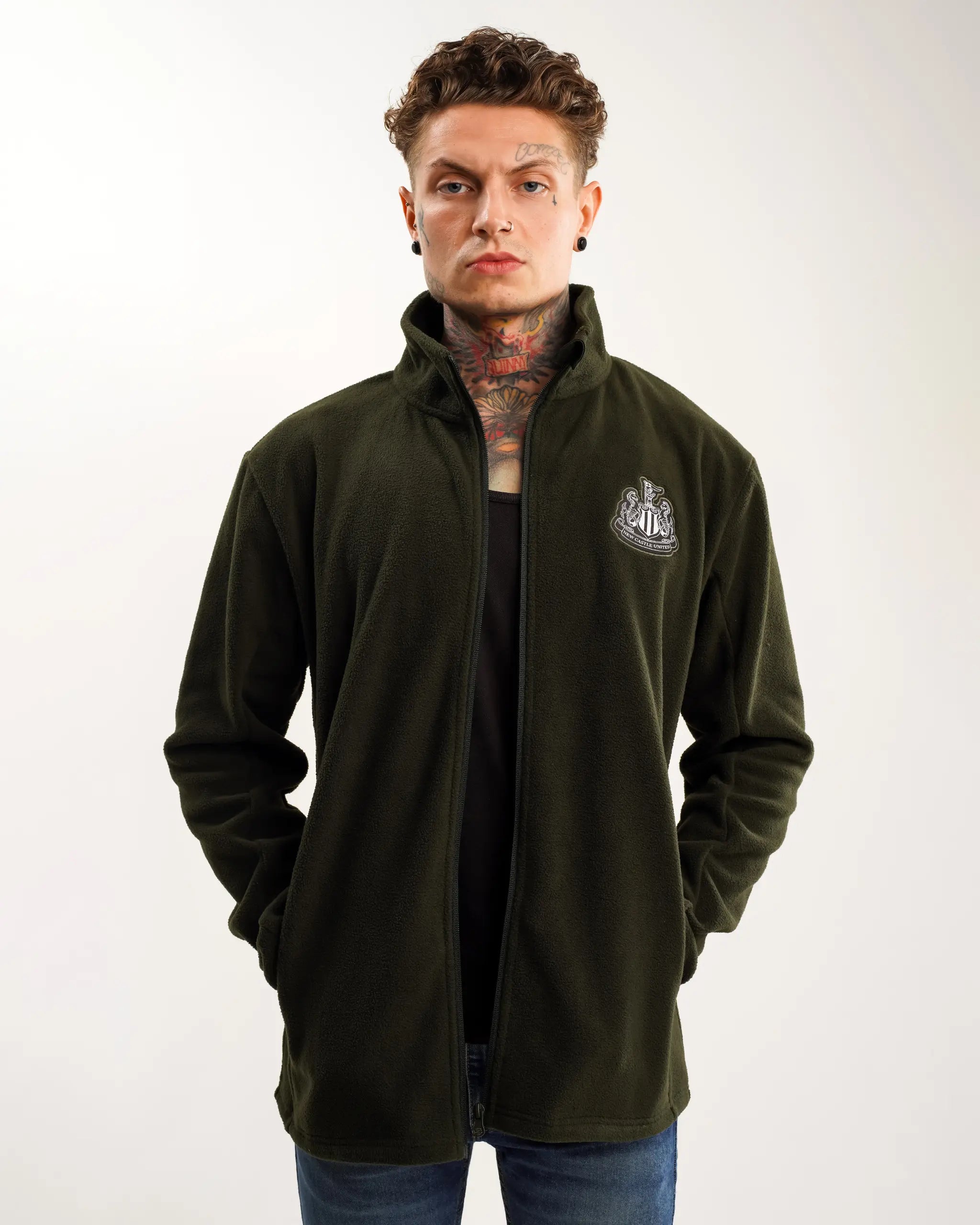 Functional Men's Ski JacketsNewcastle United Men's Khaki Full Zip Fleece