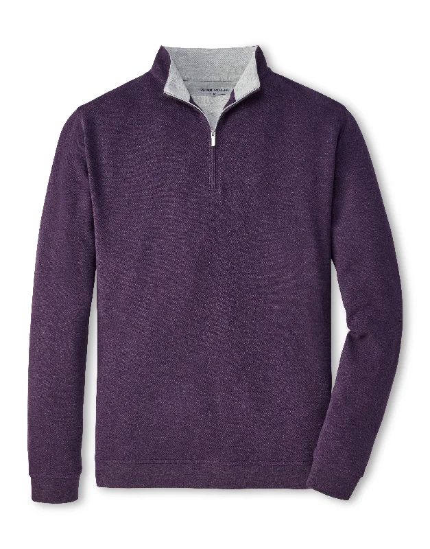 Men's Sweaters with Long SleevesPeter Millar Crown Comfort Pullover in Midnight Purple