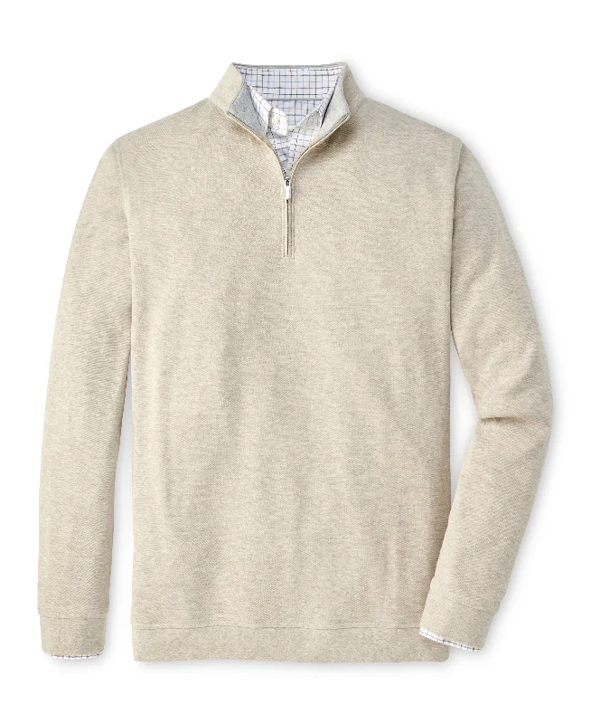 Men's Sweaters for AutumnPeter Millar Crown Comfort Pullover in Stone