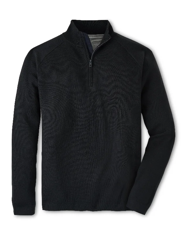 Casual Men's Pullover SweatersPeter Millar Holmes Quarter-Zip Sweater in Iron