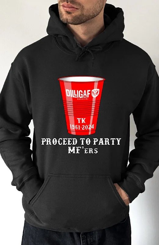 Men's Hoodies with Breathable FabricProceed To Party Pullover Hoodie