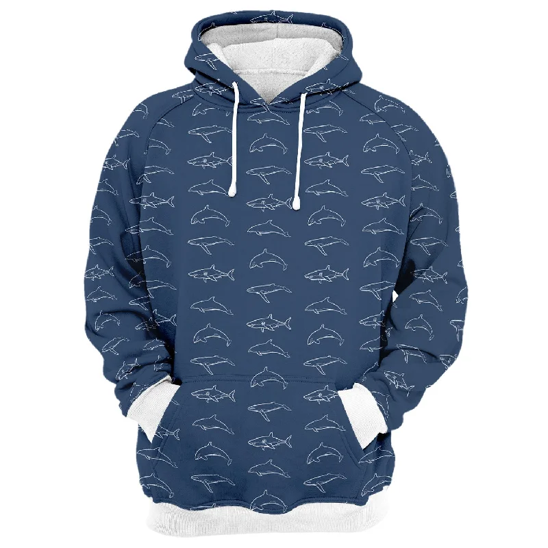 Trendy Men's Patterned HoodiesShark Attack Hoodie