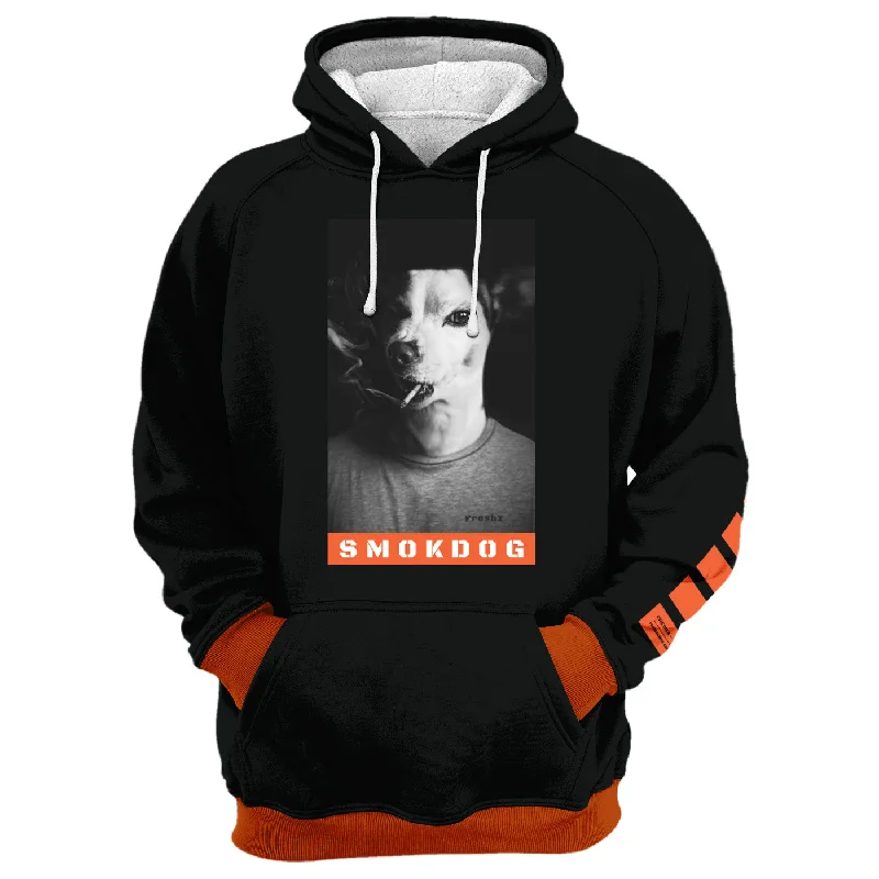 Men's Hoodies with Contrast Fabric PanelsSmokdog Hoodie