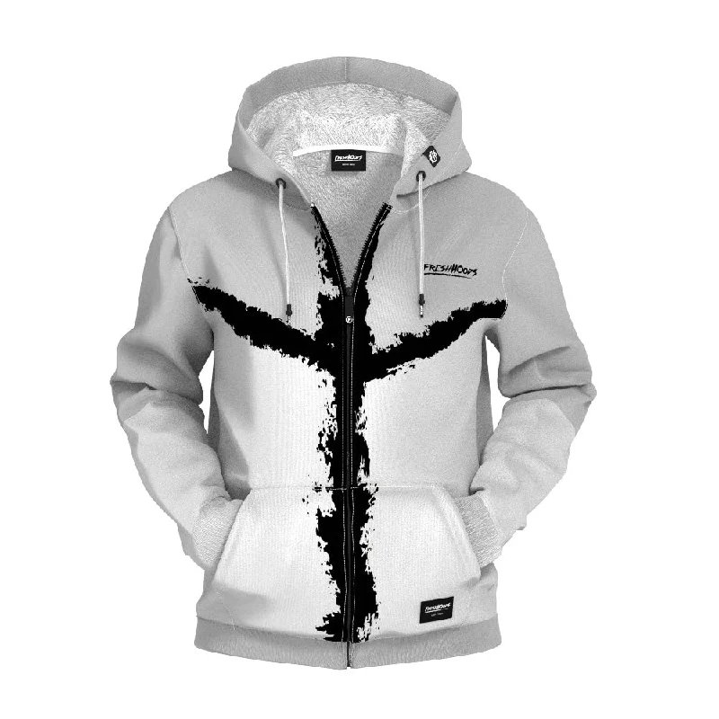 Men's Hoodies with Quilted LiningSnowfight Zip Up Hoodie