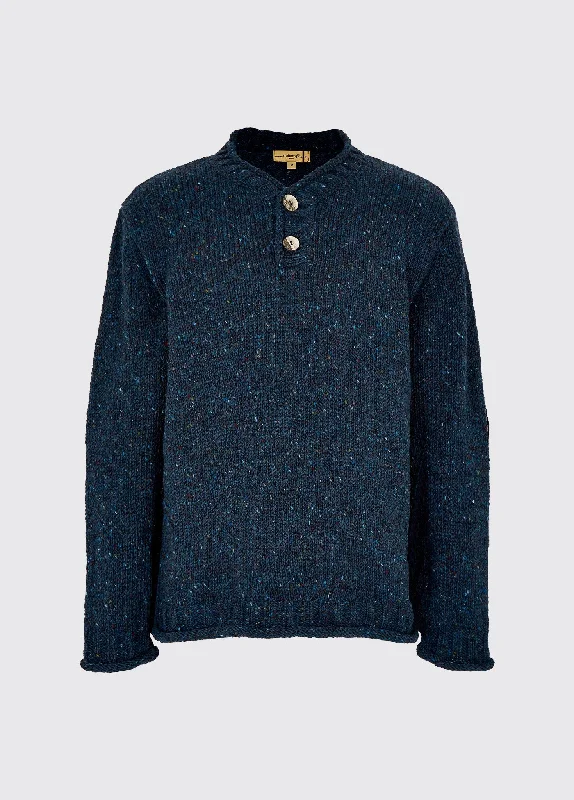 Men's Sweaters with SnapsTaylor Irish Sweater - Navy