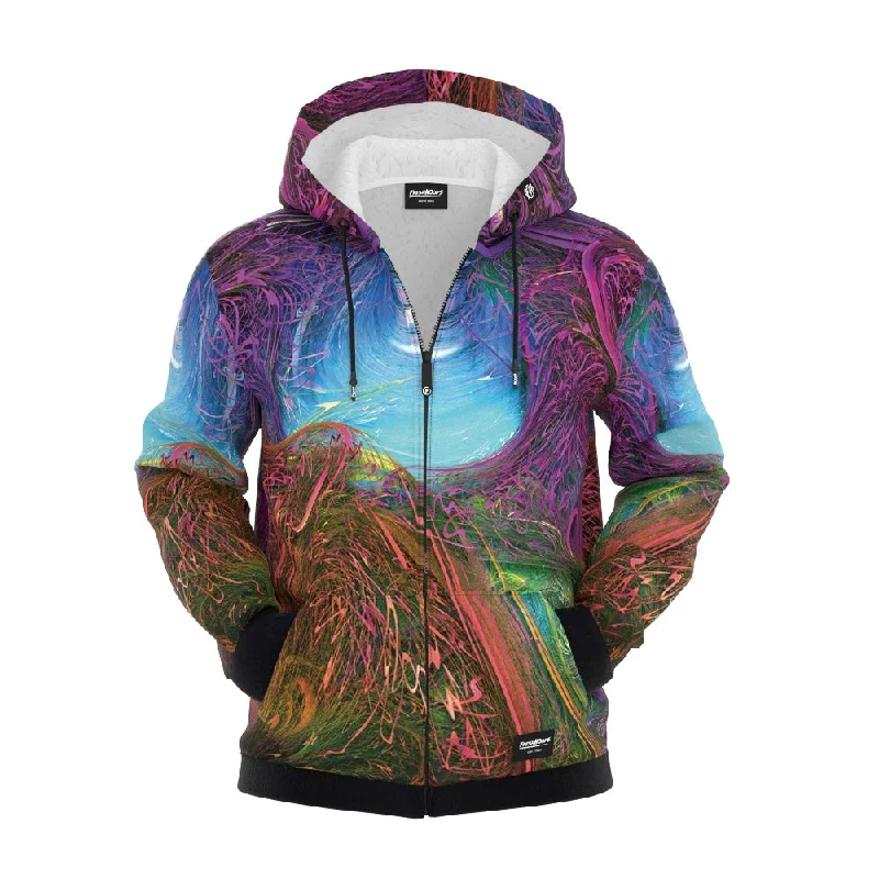 Men's Hoodies for Big and TallUnnaturally Alien 18: The Sunrise Zip Up Hoodie