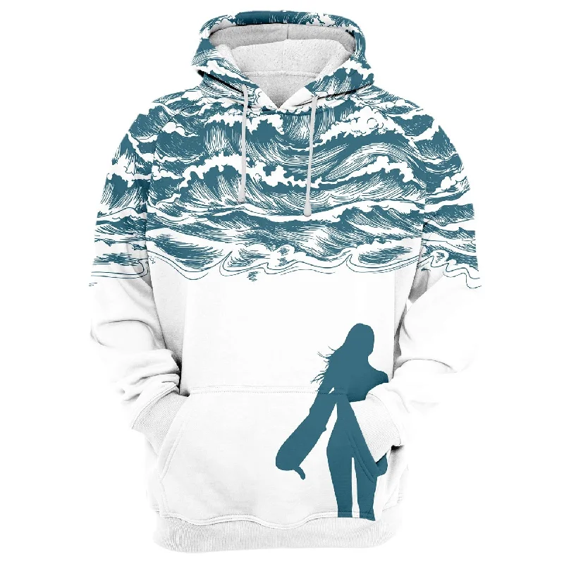 Men's Hoodies for Skinny MenWaves Hoodie