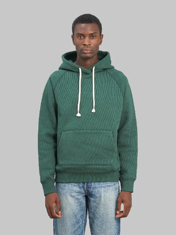 Fashionable Men's Streetwear HoodiesWonder Looper Pullover Hoodie 825gsm Double Heavyweight French Terry Green