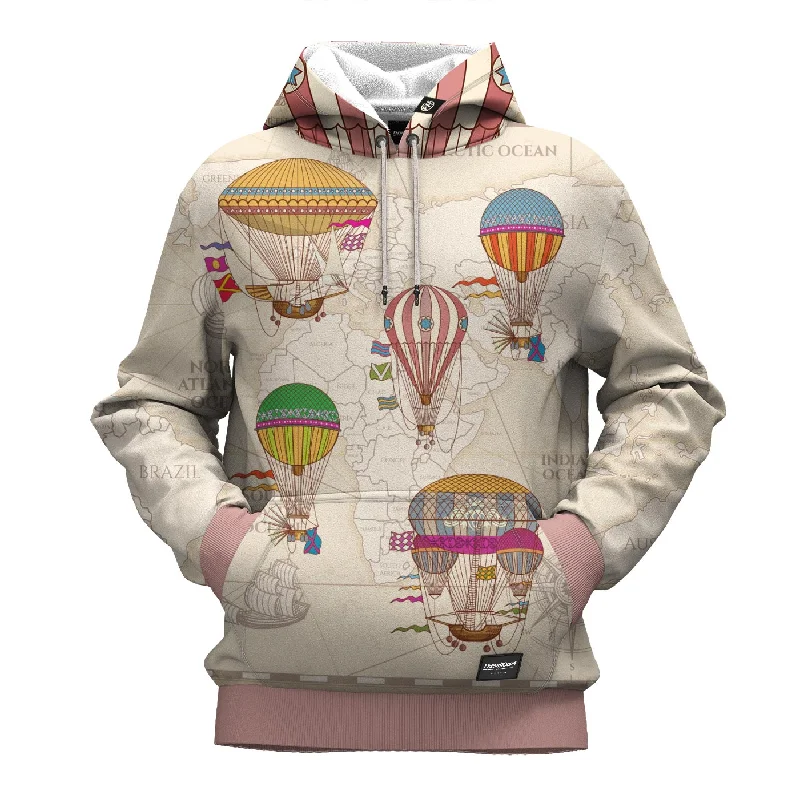 Designer Men's Hoodie JacketsWorld Travel Hoodie