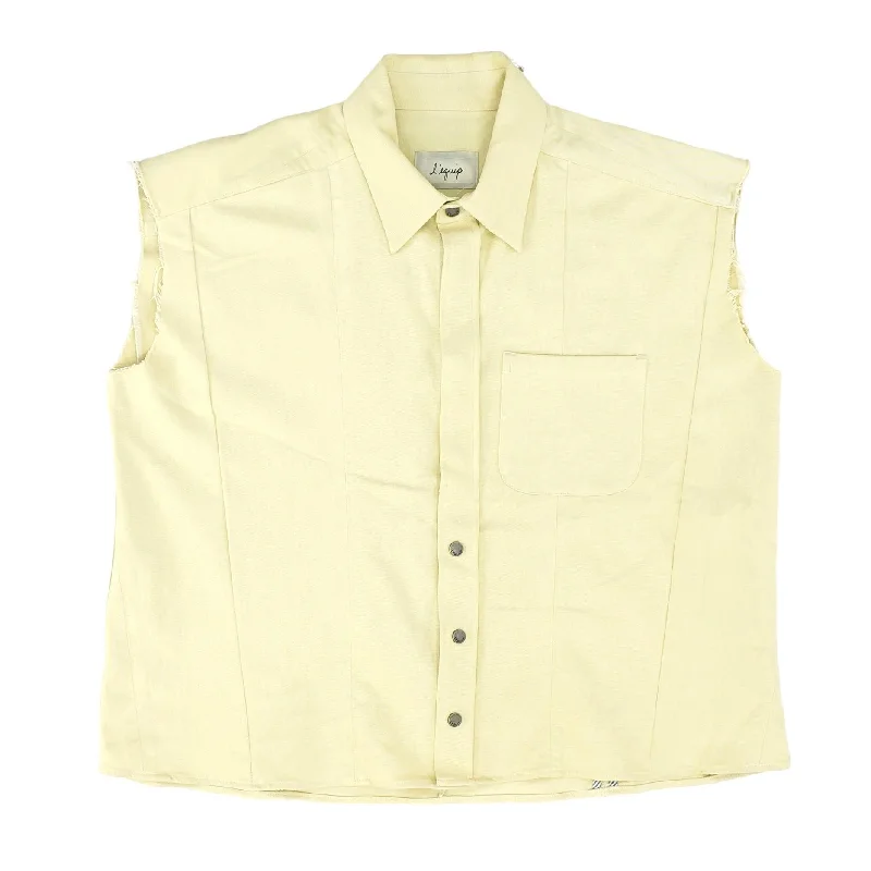 Durable Men's Car CoatsBeige Solid Vest