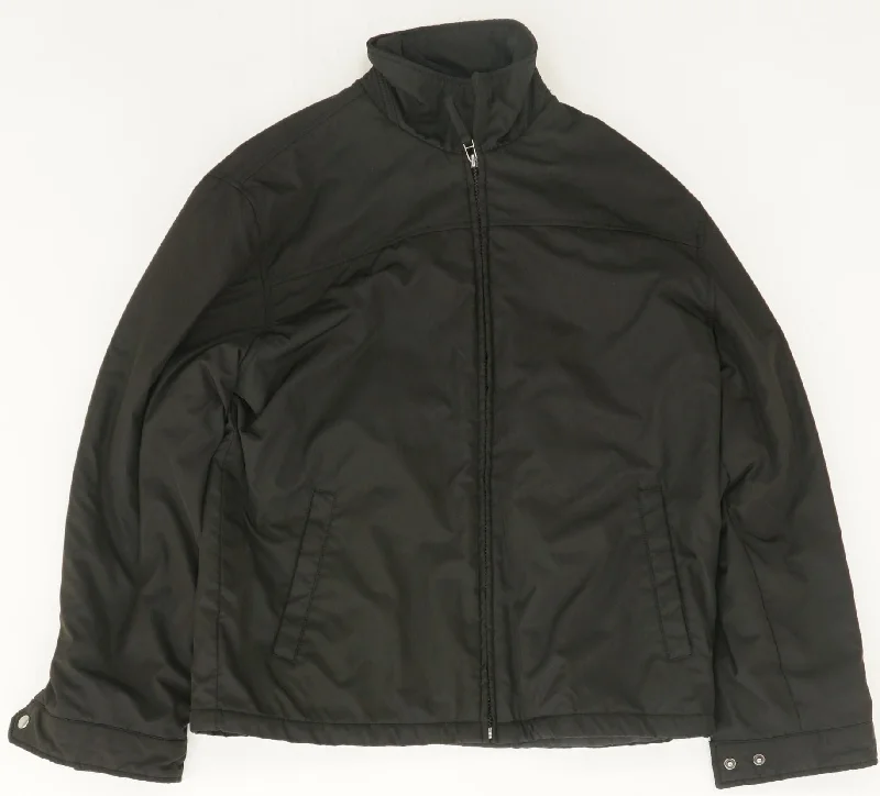 Men's Coats with Vintage StyleBlack Lightweight Jacket