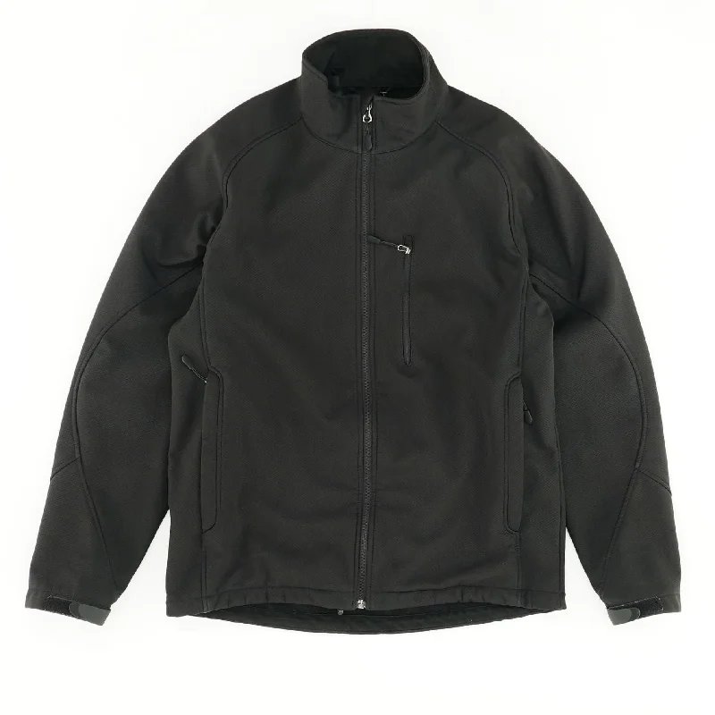 Men's Coats with ZippersBlack Lightweight Jacket