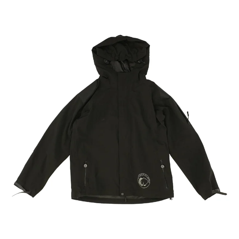 Men's Coats with HoodsBlack Solid Active Jacket