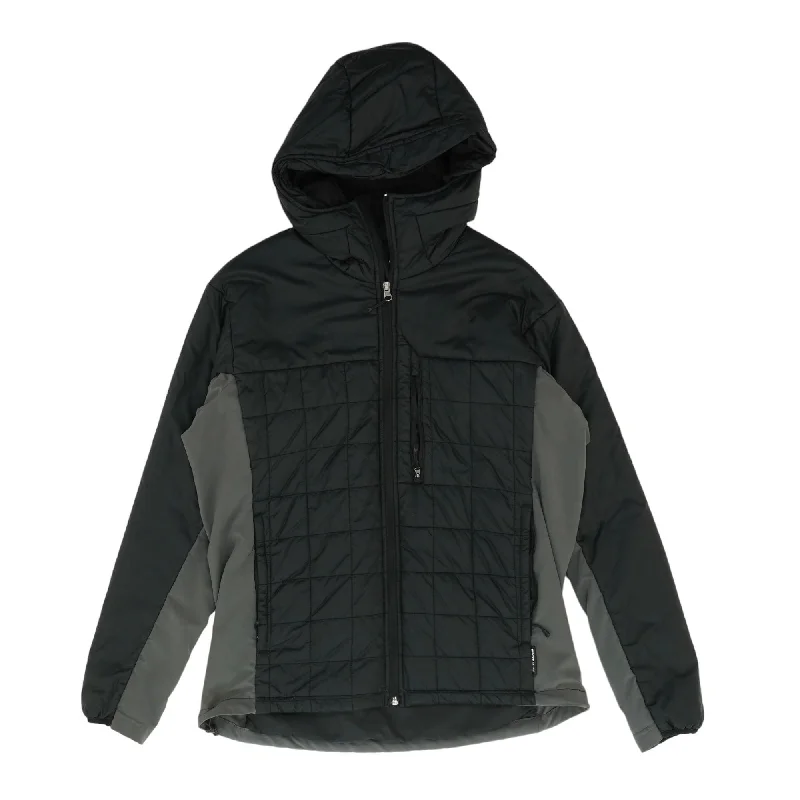 Men's Coats with Magnetic ClosuresBlack Solid Lightweight Jacket