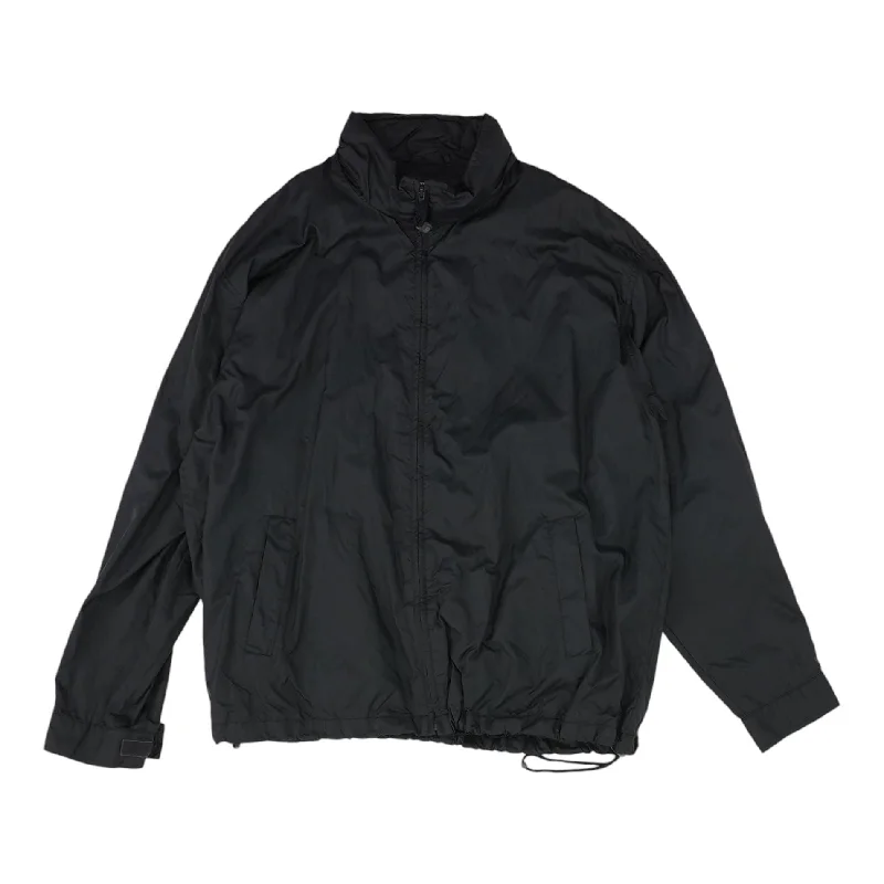 Men's Coats for WorkBlack Solid Lightweight Jacket