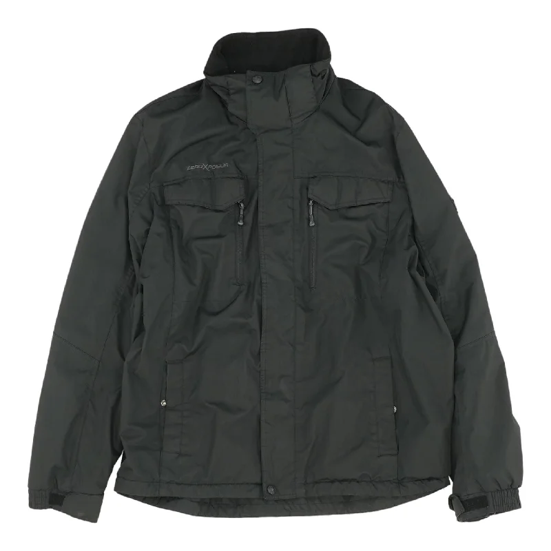 Men's Coats for SpringBlack Solid Lightweight Jacket