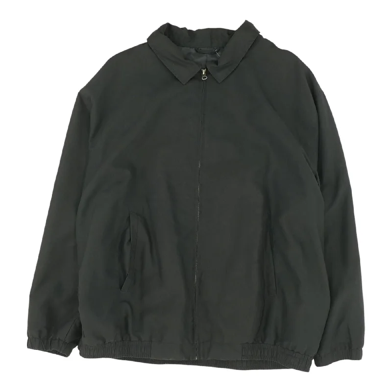 Men's Coats for AutumnBlack Solid Lightweight Jacket