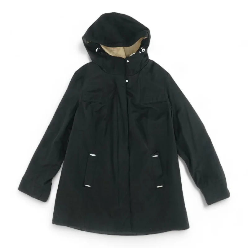 Weather-Resistant Men's CoatsBlack Solid Lightweight Jacket