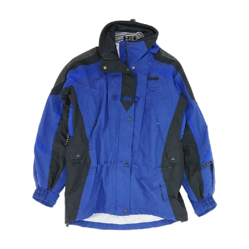 Stylish Men's Biker JacketsBlue Color Block Ski Jacket