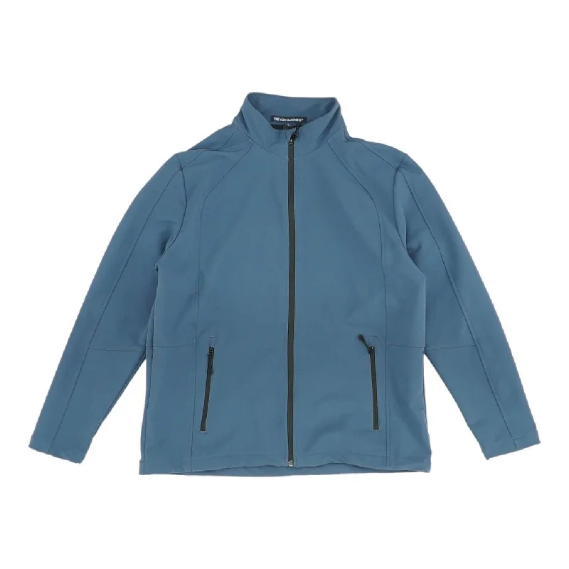 Men's Coats for WalkingBlue Solid Jacket