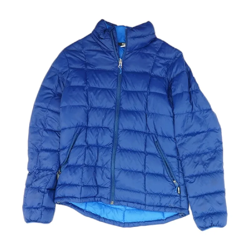 Lightweight Men's WindbreakersBlue Solid Puffer Jacket