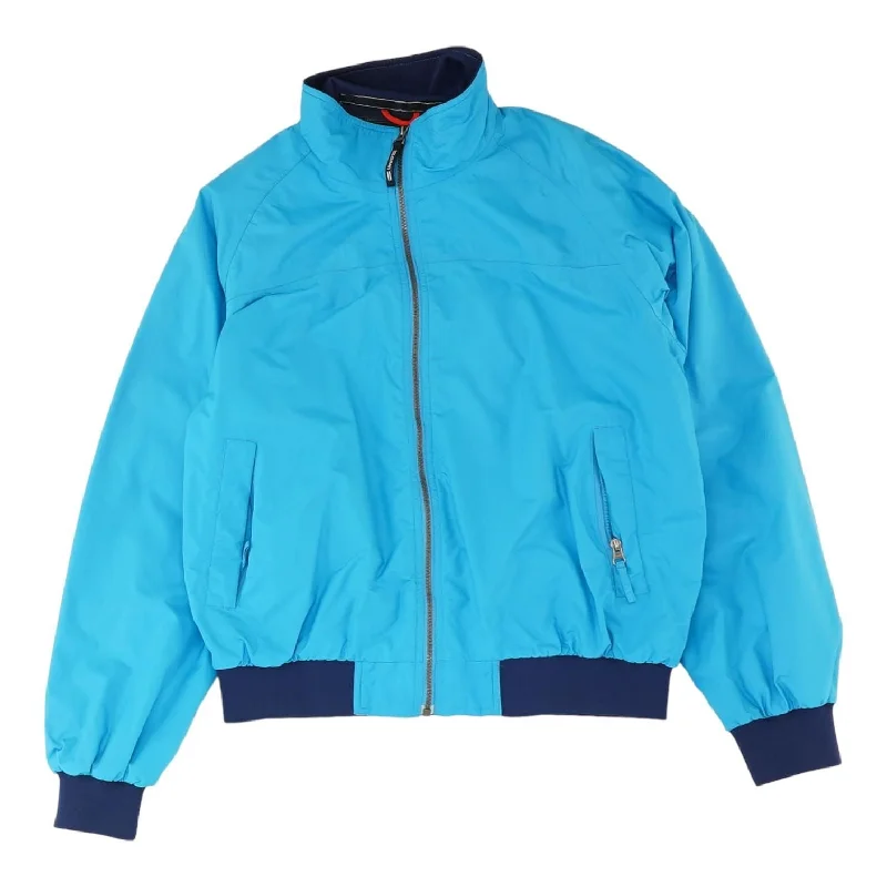 Men's Coats with Velcro ClosuresBlue Solid Rain Jacket