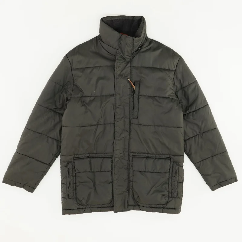 Men's Coats for Big and TallCharcoal Puffer Jacket